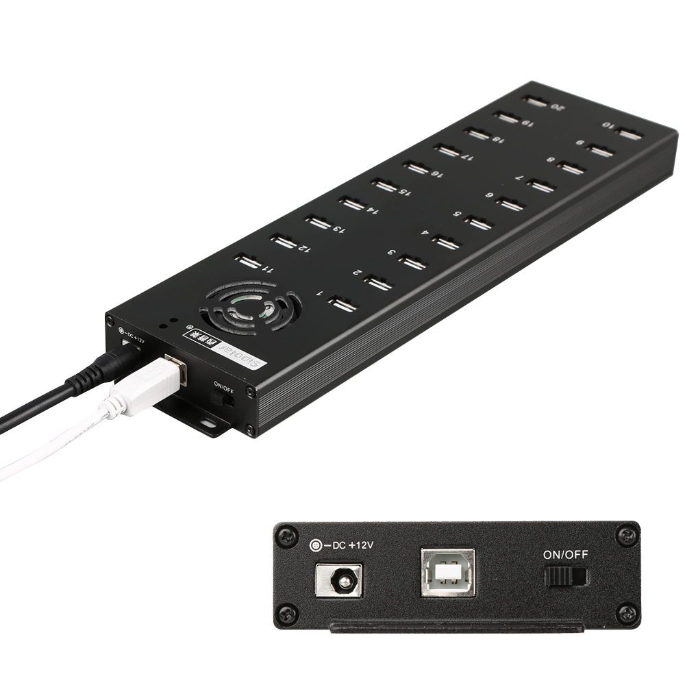 Usb Hub - Sipolar A-805P 20-poorts USB 2.0 hub