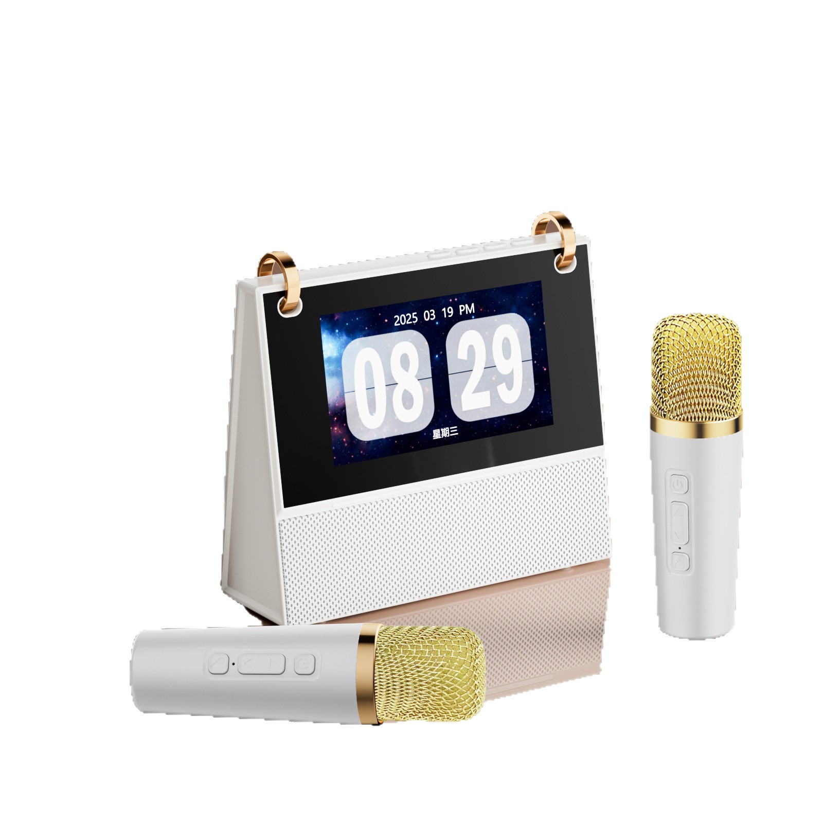 Bluetooth Speaker - Bluetooth-speaker met nieuwe songteksten, bluetooth-microfoon, draagbaar