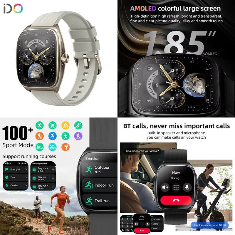 Smart Watch - 2025 Mode Mannen Smartwatch Fabrikant 1.85