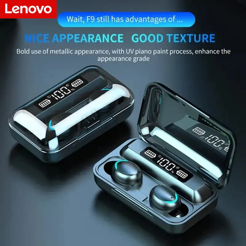 Wireless Charger - Lenovo F9 draadloze Bluetooth-hoofdtelefoon - oplaadcase