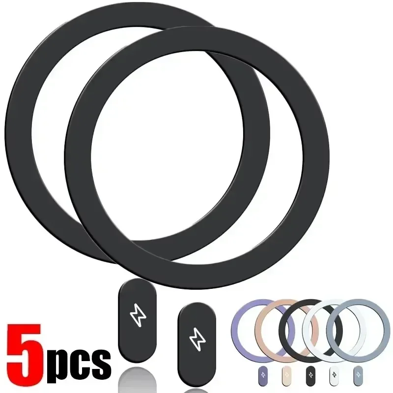 Wireless Charger - 5-1PCS voor Magsafe Zelfklevende Metalen Plaat