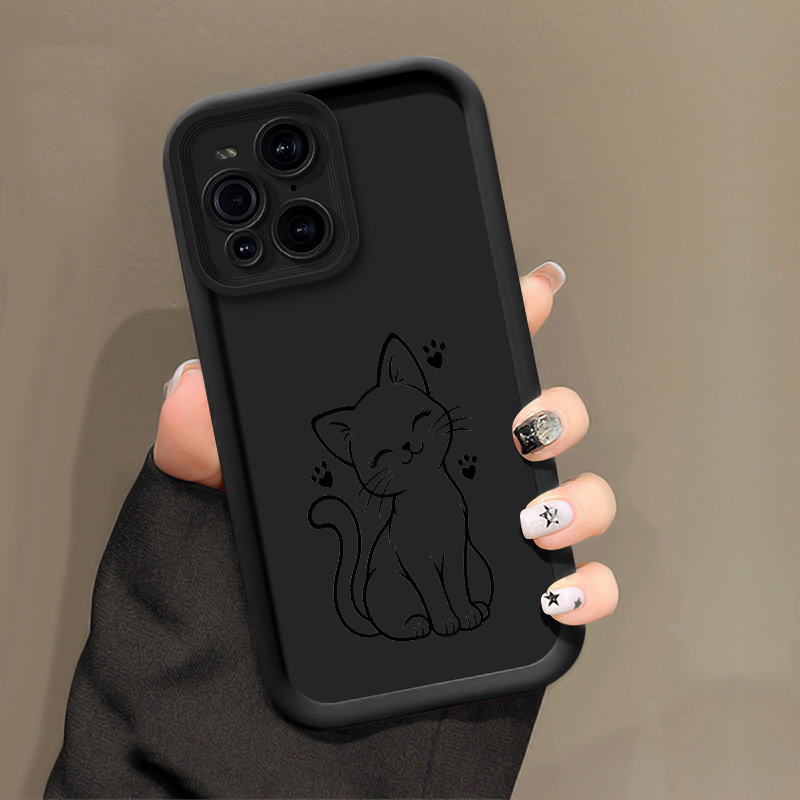Oppo Find X8 - Telefoonhoesje met een tekening van een