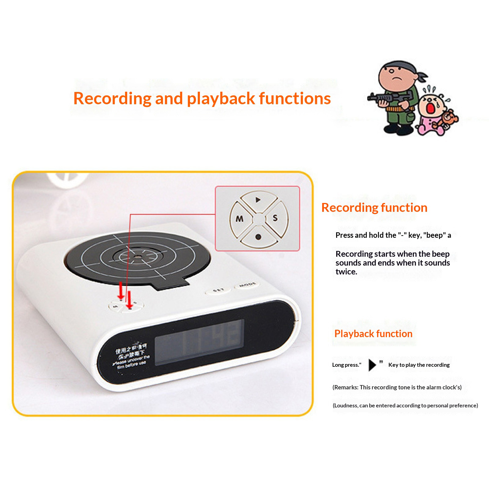Electronics Gadgets For Gift - Elektronische bureauklok Creatieve LED digitale wekker