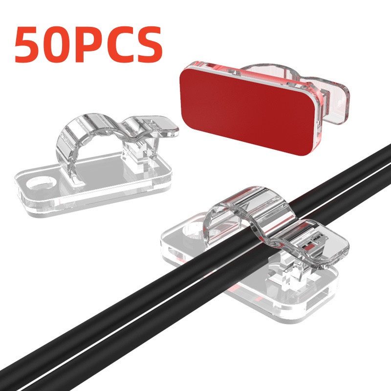 Cable Organizer - 10/50PCS Kabelorganisatorklemmen Kabelmanagement Draadmanager Snoerhouder USB