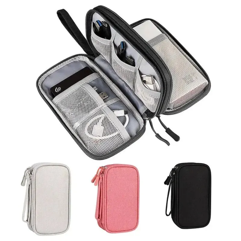 Cable Organizer - 1 STKS Grijs/Zwart/Roze/Marineblauw NIEUWE Reisorganisator Tas