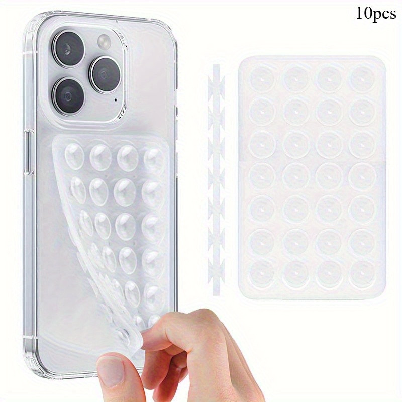 Phone Holder - 10 stuks dubbelzijdige siliconen zuignap telefoonhouder