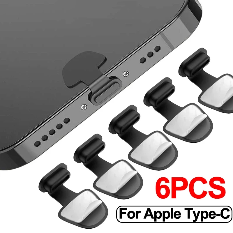 Usb Hub - 1/4/6 stuks oplaadpoort anti-stof vuilplug voor