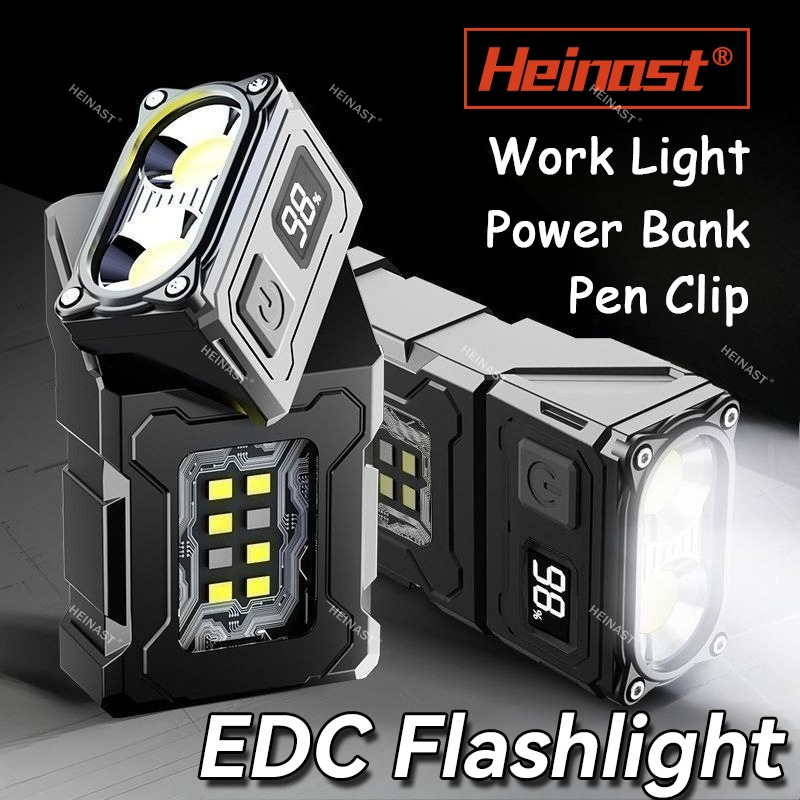 Power Bank - Magnetische zaklamp Werklamp Oplaadbare MINI COB-zaklamp