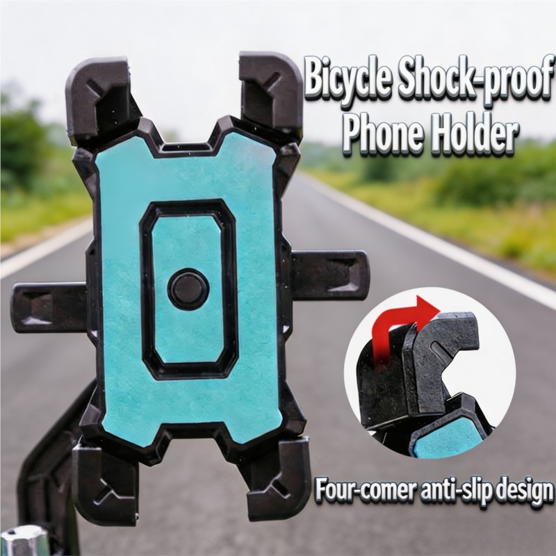 Phone Holder - Fiets telefoonhouder, waterdichte navigatiebeugel, verstelbare stuurbevestiging,