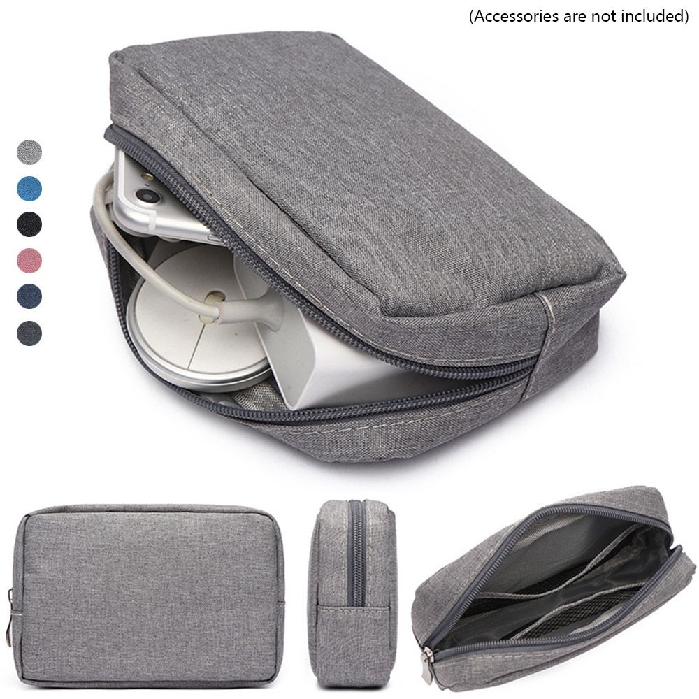 Cable Organizer - Draagbare USB-kabel Oortelefoonorganizer Opbergtas Gadget Apparaten
