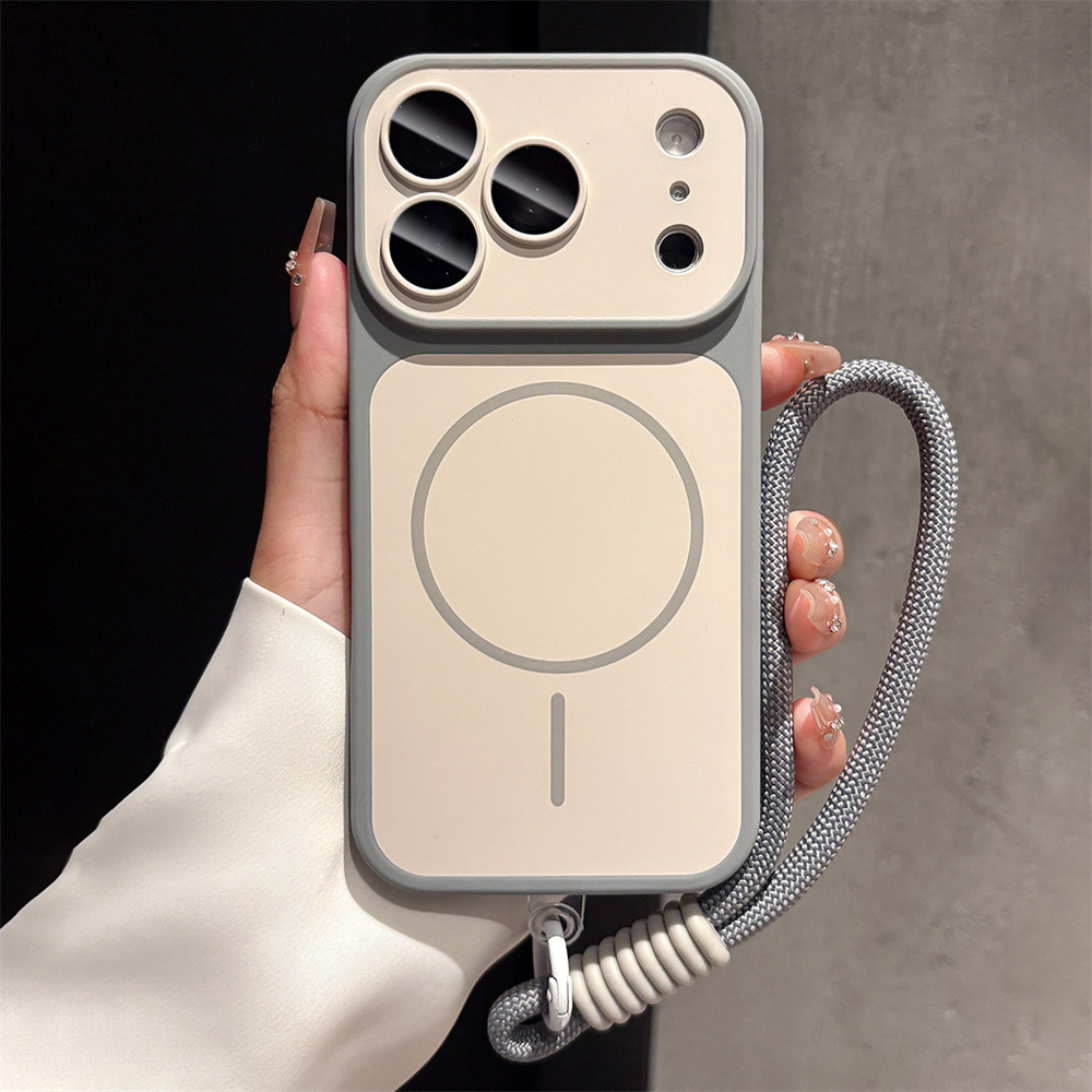 Wireless Charger - Luxe lanyard voor MagSafe matglazen telefoonhoesje