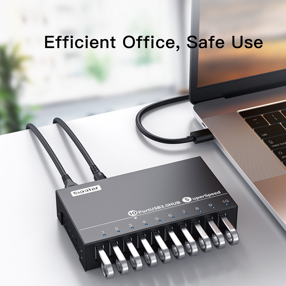 A103 Sipolar 10-poorts USB-hub - Usb Hub recensie en prijs
