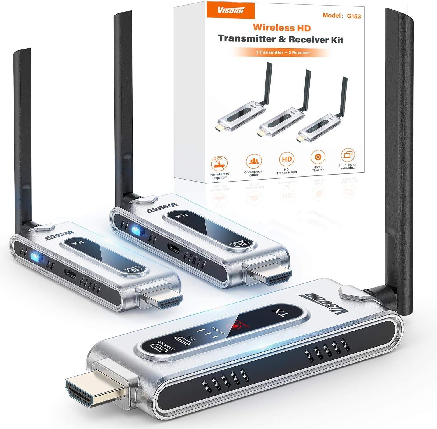 Draadloze HDMI-zender en 2 ont - Hdmi Adapter recensie en prijs