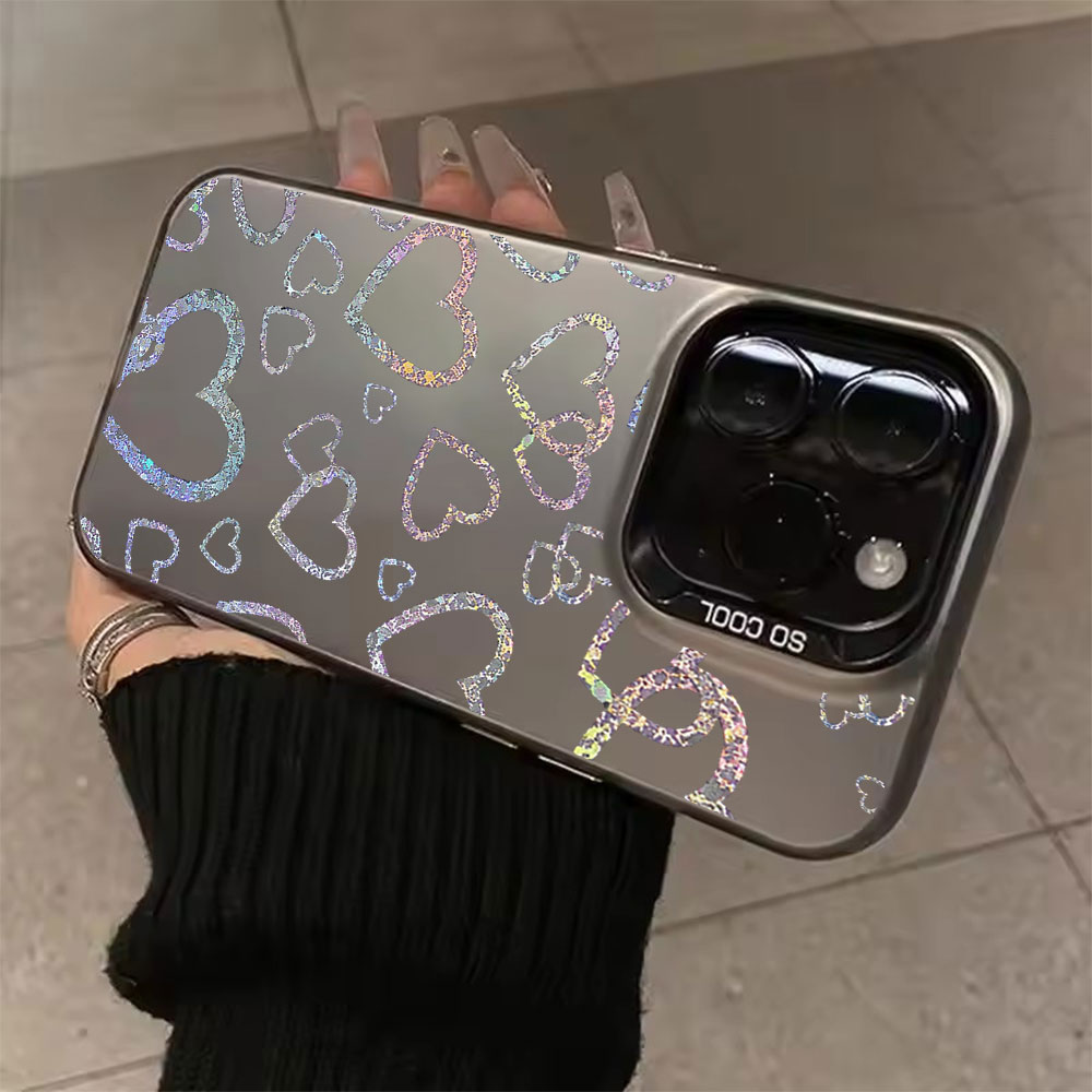 Kleurrijke hoes met hartprint  - Usb Charger recensie en prijs