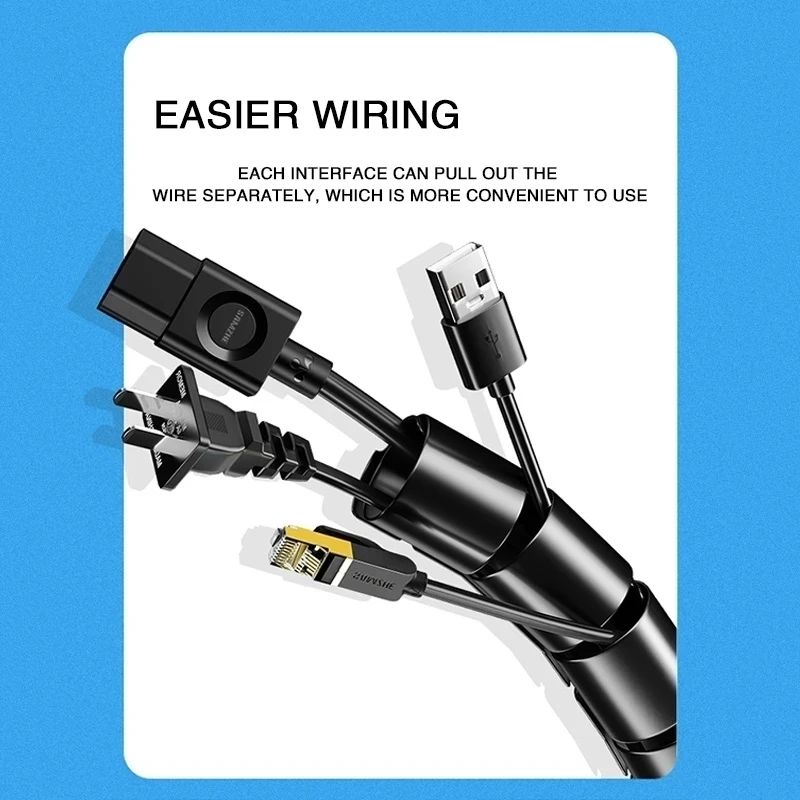 2M lange kabelbeheer computerk - Cable Organizer recensie en prijs