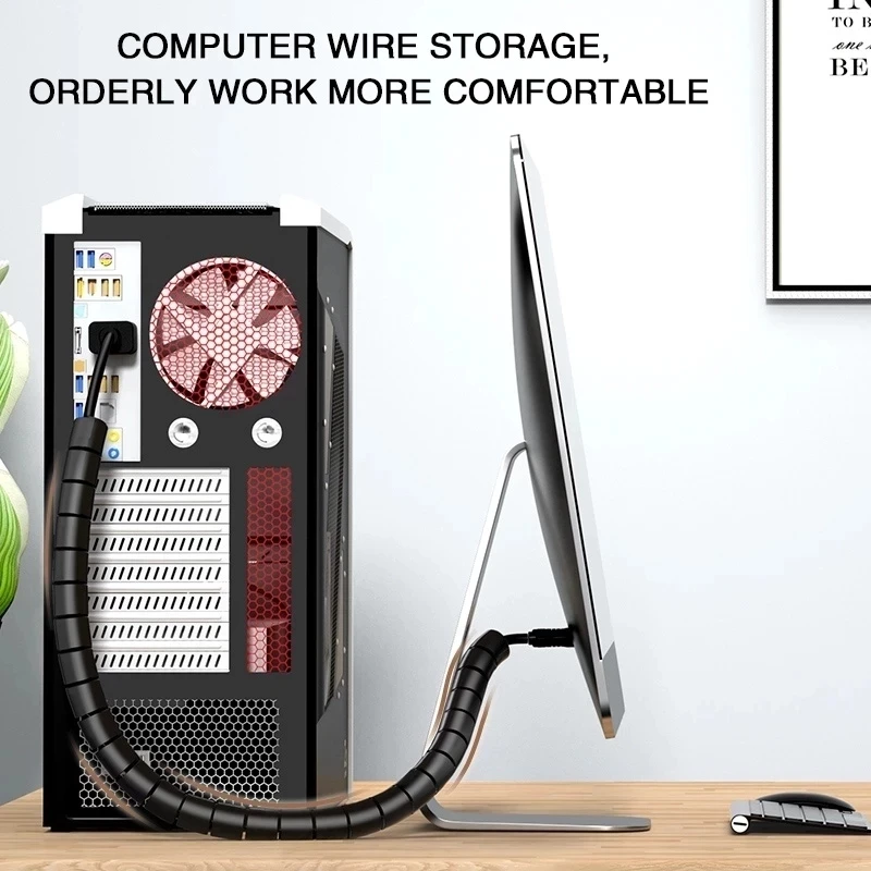 2M lange kabelbeheer computerk - Cable Organizer recensie en prijs