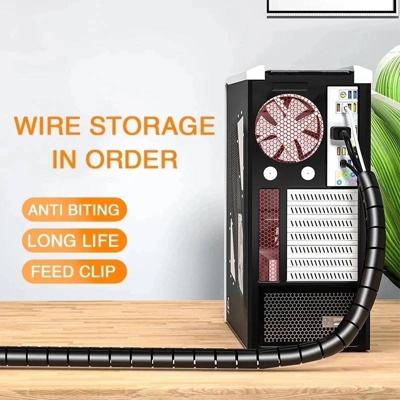 2M lange kabelbeheer computerk - Cable Organizer recensie en prijs