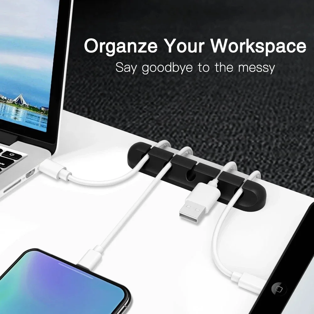 Siliconen USB-kabelorganizer,  - Cable Organizer recensie en prijs