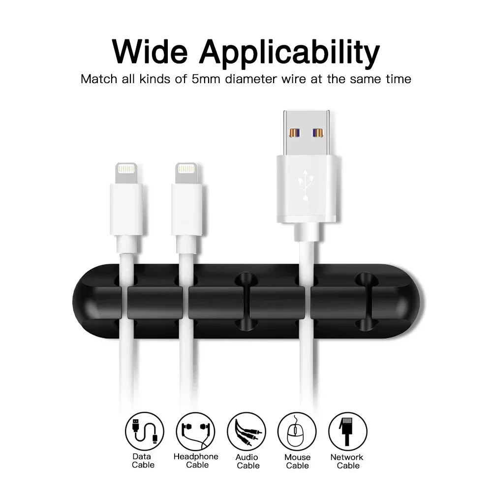Siliconen USB-kabelorganizer,  - Cable Organizer recensie en prijs