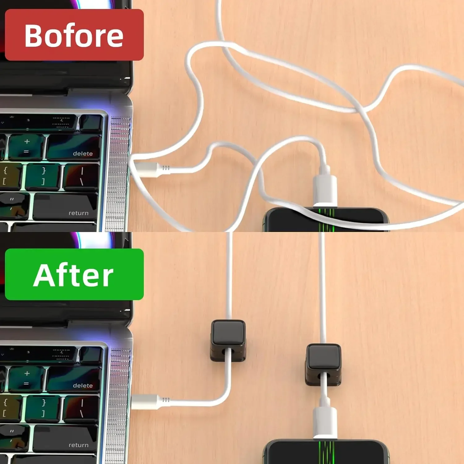 Mini kabelorganizer, magnetisc - Cable Organizer recensie en prijs