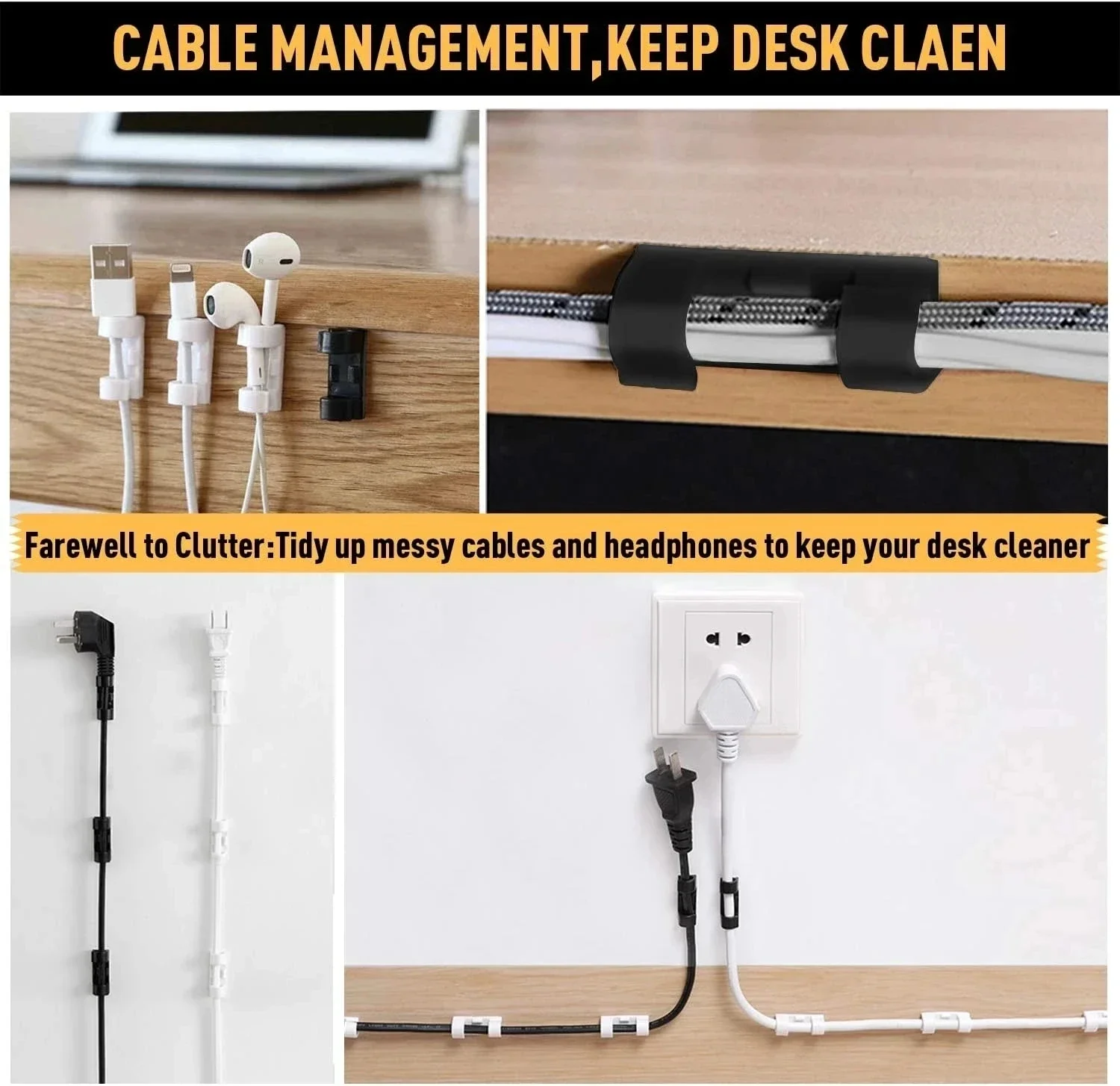 Kabelclips Organizer Draadhoud - Cable Organizer recensie en prijs